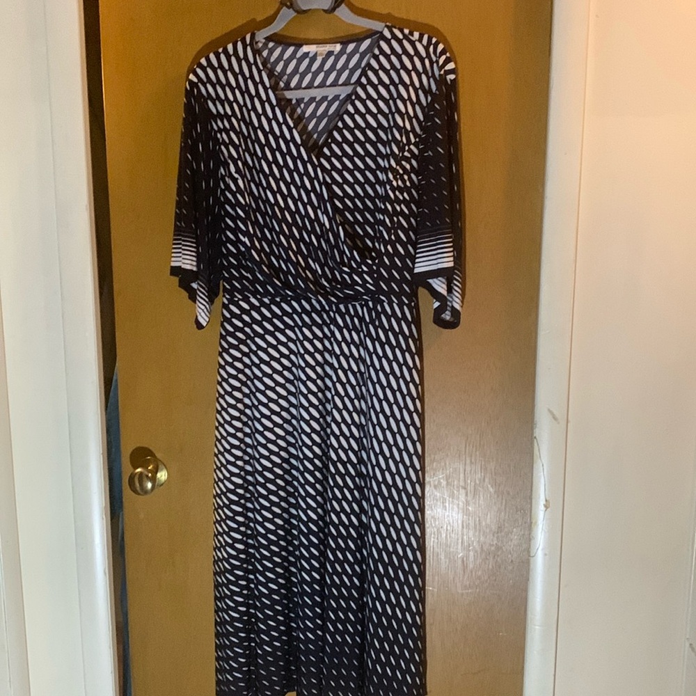 Blue and white studio one dress